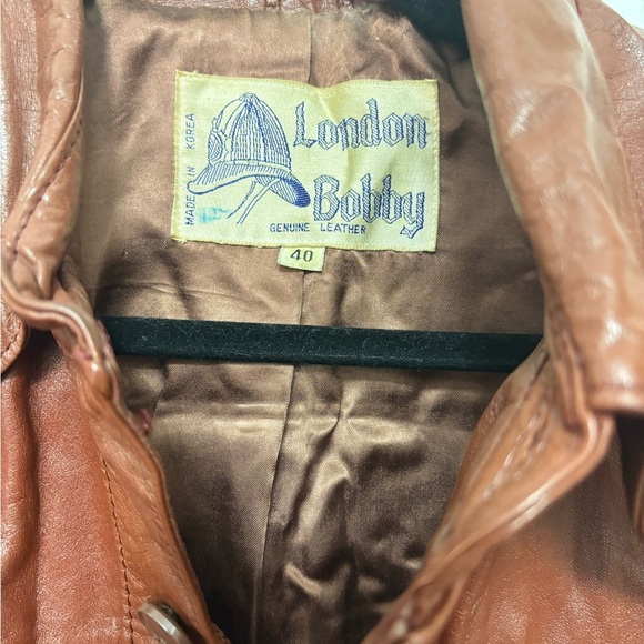 London bobby Vintage Leather Jacket - Picture 2 of 3